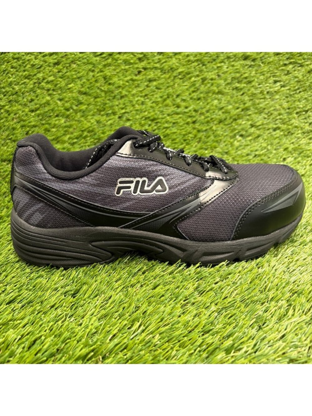 Fila Memory Meira 2 Womens Size 8.5 Black White Composite Toe Safety Work Shoes